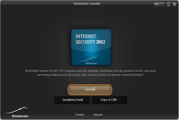 Installing Bit Defender Internet Security